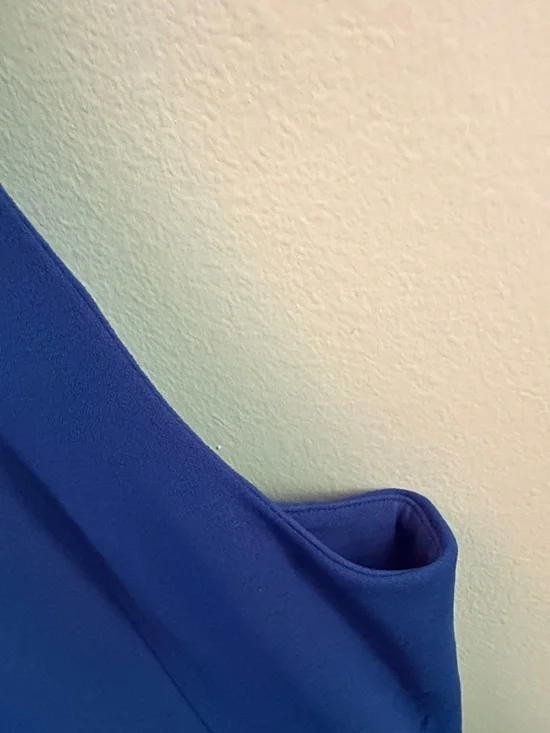 Calvin Klein Bold Blue Knot Accent Sheath Midi Dress • Sleeveless • Size16 • GPC - Picture 5 of 14